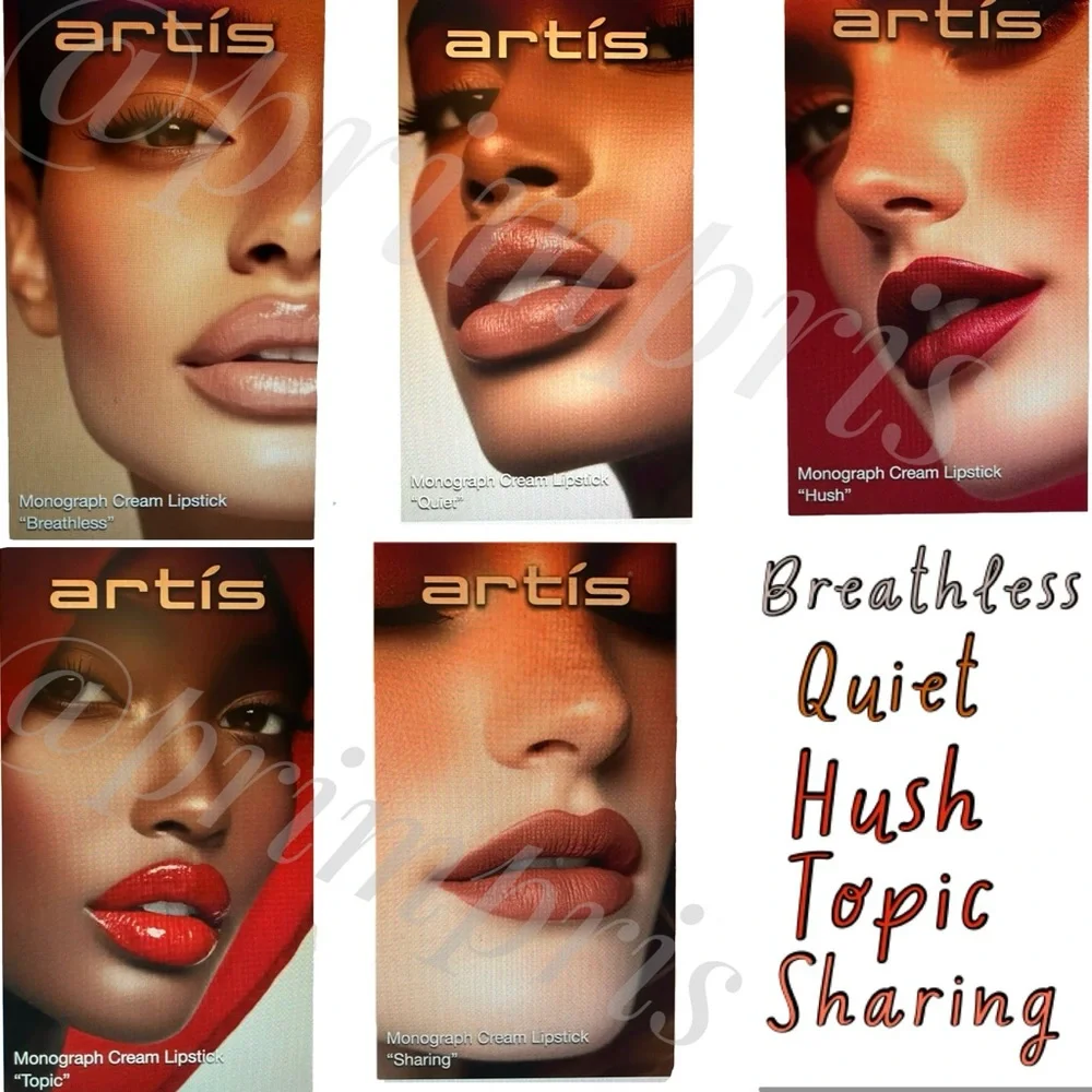 Artis Monograph Collection Cream Lipsticks Portfolio NWT
